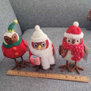 Target Wondershop Birds 2023 Figurines. Set Of 3.